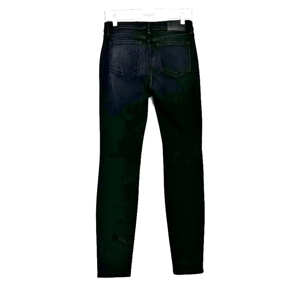 L148 Denim Lafayette 148 Mercer Skinny Jeans Washed Onyx size 26